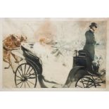Edgar Chahine (French, 1874-1947)/La Promenade/signed in pencil/limited edition print 2/50,