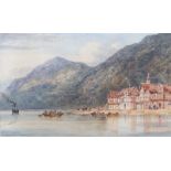 Joseph Murray Ince (British 1806-1859)/Continental Lake Scene/signed and dated 1839/watercolour,