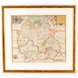 Christopher Saxton (1540-1610)/Oxfordshire, Berkshire and Buckinghamshire/coloured engraved map, 39.