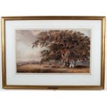 Attributed to Thomas Hosmer Shepherd (British 1792-1864)/Family Beneath A Tree/watercolour, 34.
