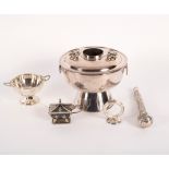 A quantity of silver and white metal, including censer marked 'Silver Made in Korea',