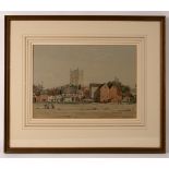 Lilian Roome/Tewkesbury/signed and dated 1934/watercolour/26cm x 38cm/Provenance: Heather Newman