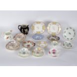 Sundry decorative cups and saucers and other china