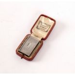 A William IV book form silver vinaigrette, T & P, Birmingham 1832, with pierced gilt grille,