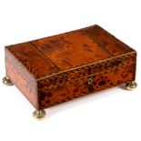 A 19th Century tortoiseshell and inlaid workbox,