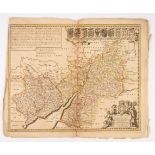 Joannes Janssonius (1588-1664)/Glocester Shire and Monmouth Shire/with the Post and Crossroads and