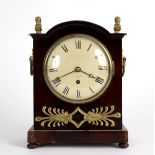 A Regency mahogany bracket timepiece, circa 1820,