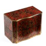 A 19th Century French Boulle scent bottle box,