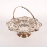 A silver swing-handled basket, Birmingham 1900,