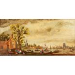 B A Richmond (20th Century)/Dordrecht River Scene/signed and dated 1973/oil on canvas,