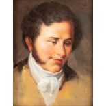 Early 19th Century English School/Bust Portrait of a Young Man/looking left,