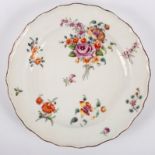A Chelsea (red anchor) plate with flower sprays,