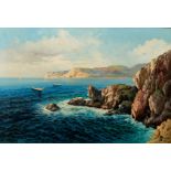 20th Century English School/Coastal Landscape/indistinctly signed/oil on canvas,
