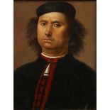 After Pietro Perugino/Portrait of Francesco Delle Opere/half-length,