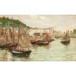 19th Century French School/Honfleur/oil on board,