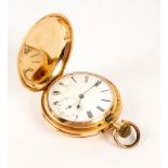 An 18k gold cased repeating pocket watch,