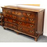 A George II mahogany mule chest, circa 1750,