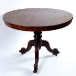 A Victorian rosewood breakfast table, circa 1840,