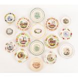 A collection of sixteen Victorian and later nursery plates