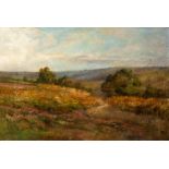 Circle of John Clayton Adams/Path Through the Meadow in Late Spring/oil on canvas,