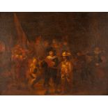 After Rembrandt/The Night Watch/oil on oak panel,