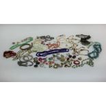 A large quantity of costume jewellery