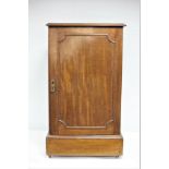 A Georgian mahogany pedestal cupboard,