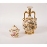 A Derby Crown two-handled jar and cover in the aesthetic taste,