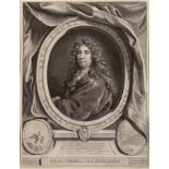 Gerard Edelinck (1679-1728) after Largillierre/Carolus le Brun/copper engraving,