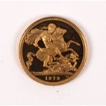A 1979 gold sovereign