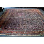 A Fereghan carpet, North West Persia, with an all-over Herati design,