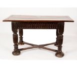 A 17th Century oak table,