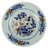 A Chinese export blue and white charger, Qianlong circa 1740,