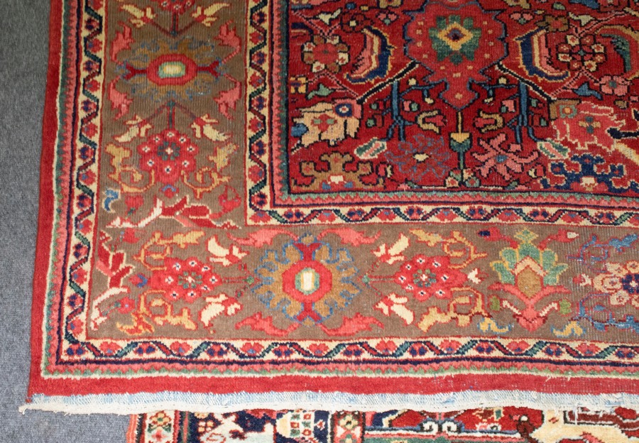 A Persian Mahal carpet, early 20th Century, with all over design within a foliate border, - Image 2 of 3