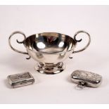 An Edwardian silver sovereign holder, Richard Comyns, Birmingham 1906,