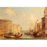 Attributed to Edward Pritchett (British 1808-1894)/Venetian Canal/oil on board, 17cm x 24.