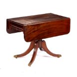 A William IV mahogany two-flap table,