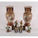 Various Chinese pottery figures,