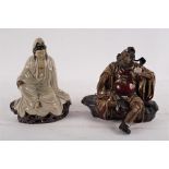 A Chinese pottery figure by Liu Zemian, the Mahayana Bodhisattrai Avalokitesvara,