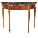 A Louis XVI provincial walnut console table,