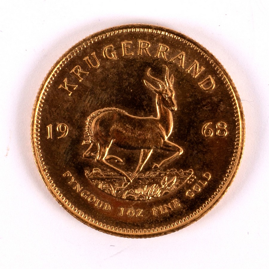 A 22ct gold South African Krugerrand, 1968,