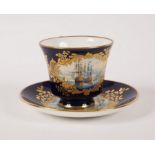 A Lynton cabinet cup and saucer, printed marks,