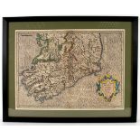 Gerard Mercator/Irlandiae Regnum/coloured engraved map,
