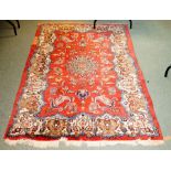 A Kirman rug, South East Persia, 20th Century,
