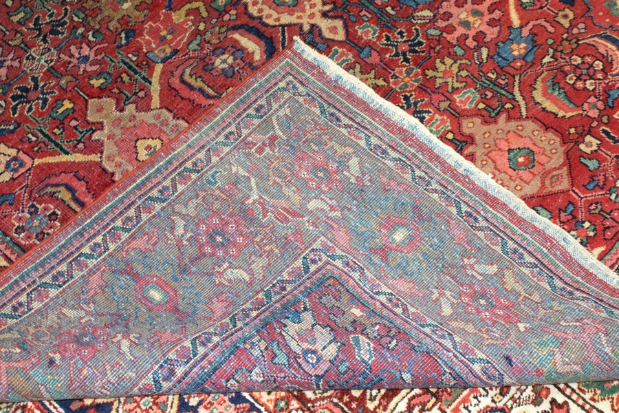 A Persian Mahal carpet, early 20th Century, with all over design within a foliate border, - Image 3 of 3