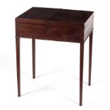 An early 19th Century mahogany enclosed washstand,