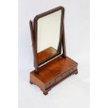 A mahogany swing frame dressing table mirror,