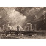 Robert Wallis (British 1794-1878) after J M W Turner/Stone Henge/steel engraving,