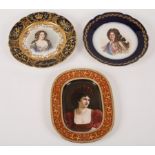 Two Sèvres style plates,