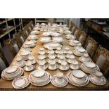 An extensive Royal Worcester Holly Ribbons pattern dinner service,